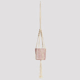 Arden Natural Rope Macrame Hanger Indoor Plant with Jardin Pink Pot at The Good Plant Co