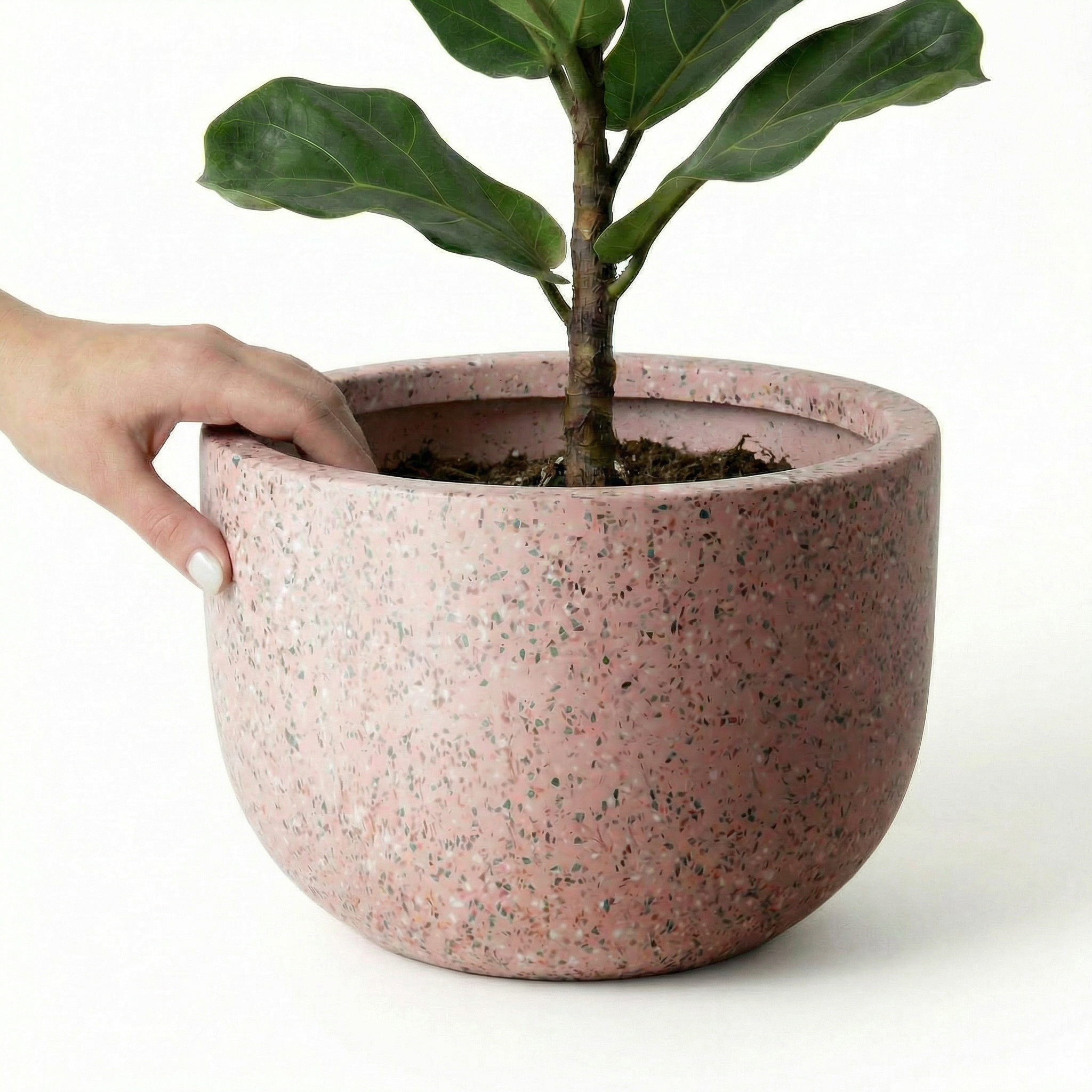 Pierre Terrazzo Pot - Pink