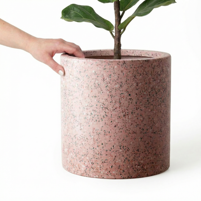Jardin Terrazzo Pink Pot