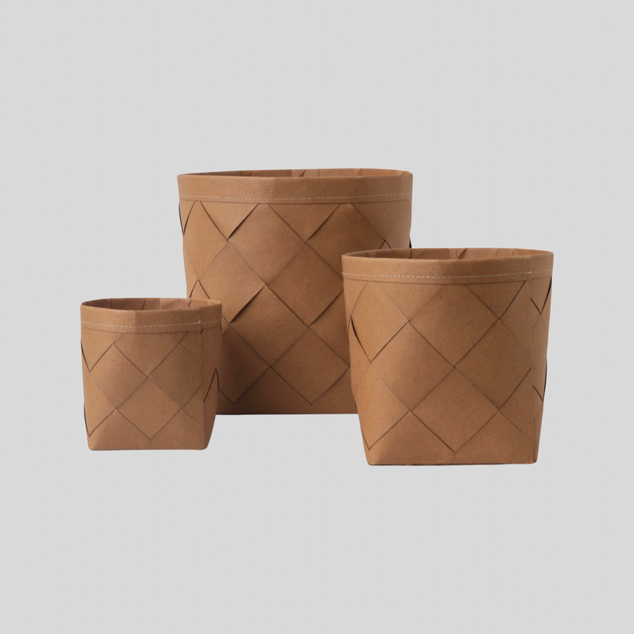 Recycled Plant Weave Baskets in 3 sizes Indoor Plants at The Good Plant Co